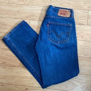 Men’s Levi’s 501 Blue Denim Jean Pants 34x34